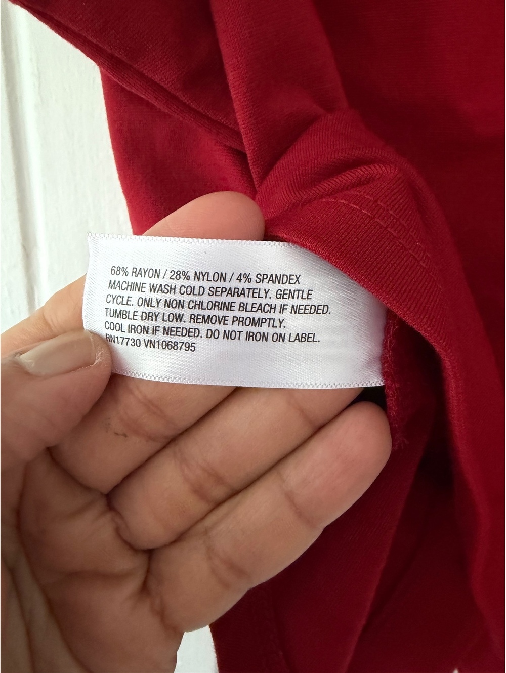 A New Day Women's Red Button-Up Vest Size Small Rayon Blend - Picture 4 of 6